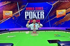 中国选手茅人及赢得WSOPE PLO赛事冠军,收获个人第二条金手链