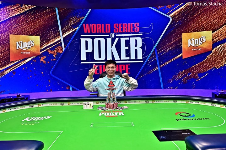 中国选手茅人及赢得WSOPE PLO赛事冠军，收获个人第二条金手链