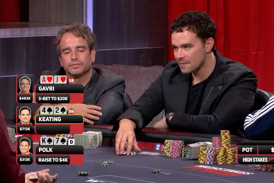 Alan Keating底对跟注Doug Polk河牌全下，拿下65万刀巨池