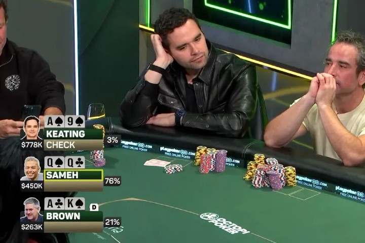 看错牌白送对手100万刀巨池,Alan Keating遭遇致命失误