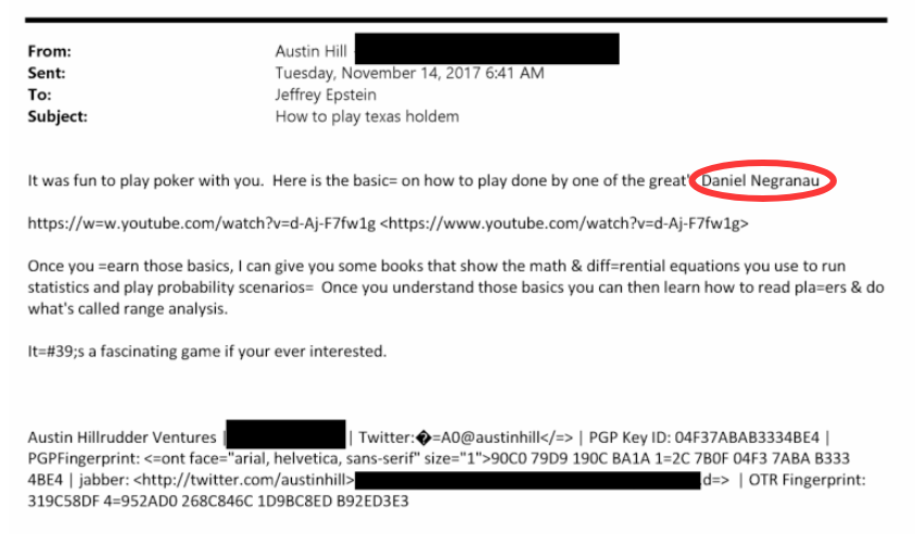 丹牛名字出现在爱泼斯坦案文件中