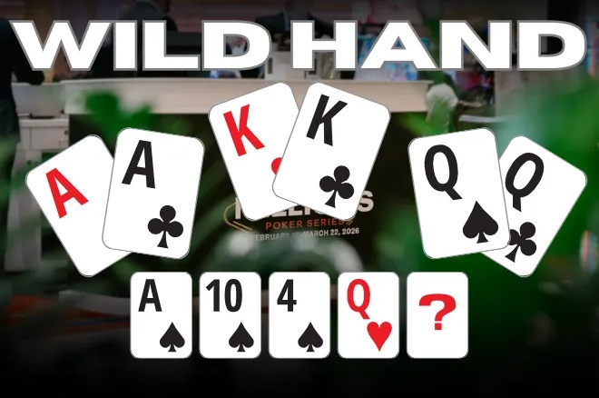 决赛桌AA、KK、QQ三强全下,短码玩家逆天改命