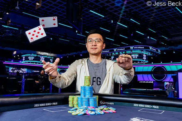 TikTok中国工程师斩获WSOP金手链，一度仅剩4个大盲