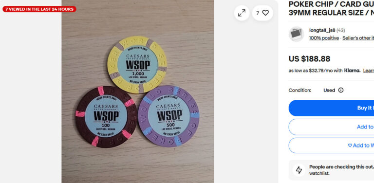 Ebay网站惊现WSOP记分牌售卖，为什么未按规定销毁？