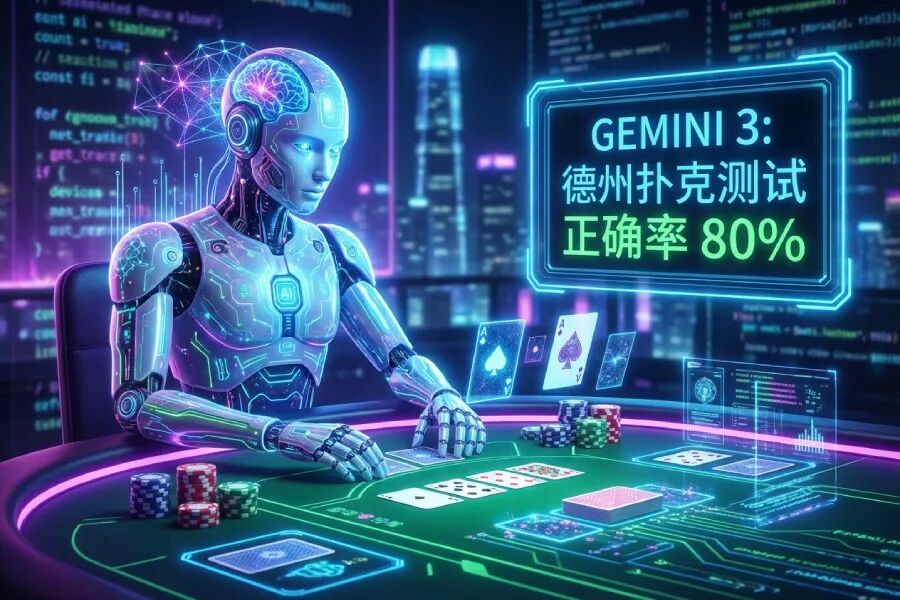 让Gemini 3做德州翻前测试，正确率达80%